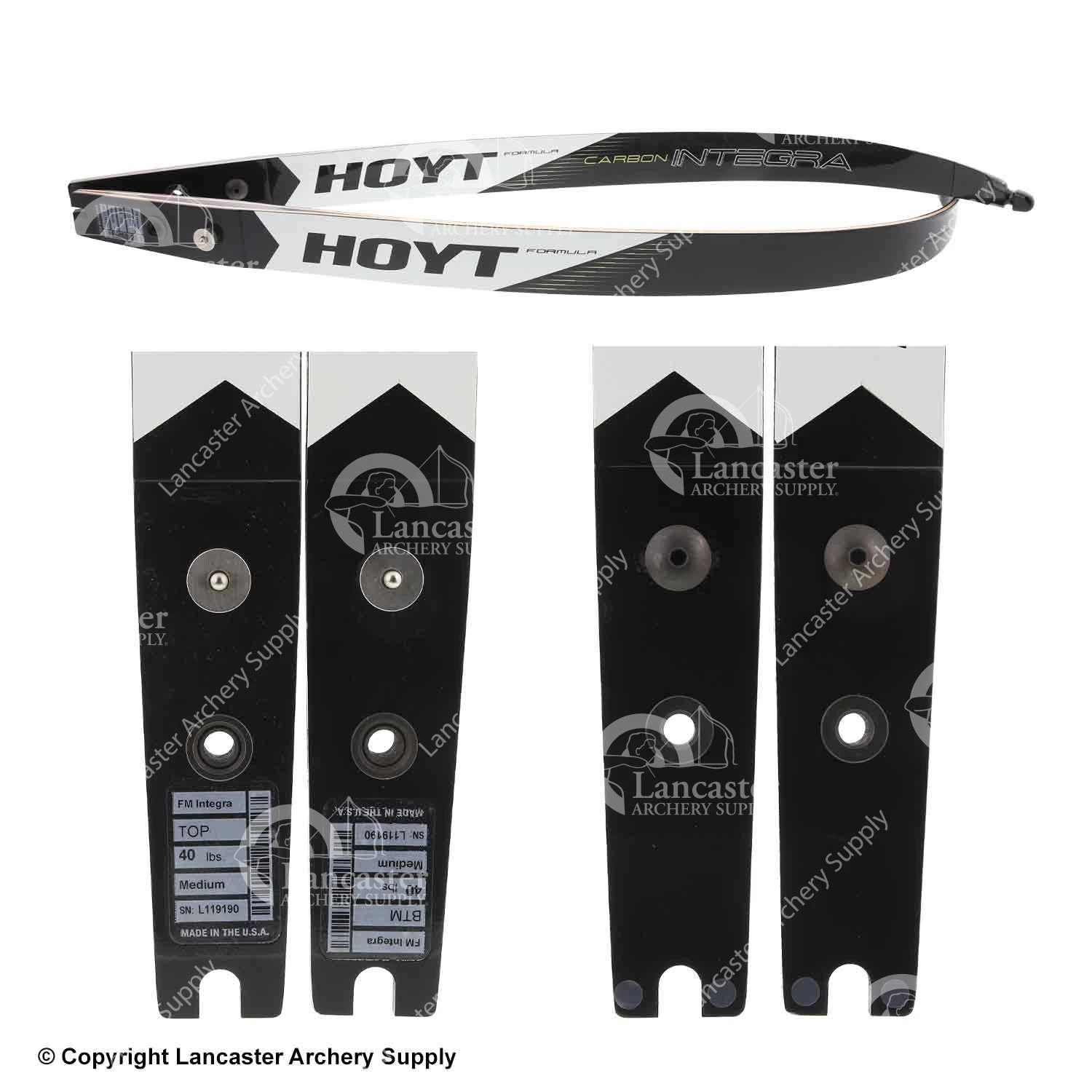 Hoyt Carbon Integra Formula Target Recurve Limb (Open Box X1030128) - Image 2